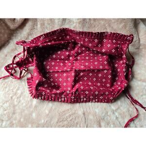 Longaberger Large Flower Pot Basket LINER in Traditional Red *New*